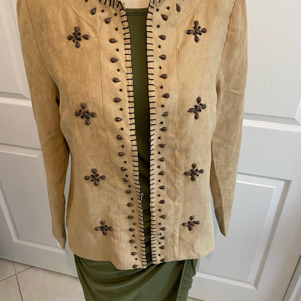 Suede Blazer Jacket - Picture 11 of 14
